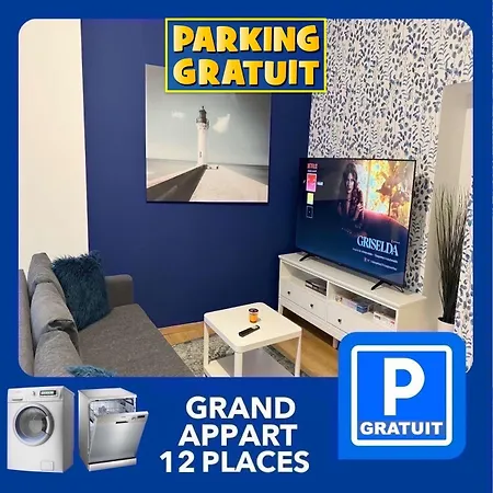 24 Chic & Cosy Grand Appart 88M2 Parking Gratuit Hypercentre Netflix Saint-Etienne  Exterior photo