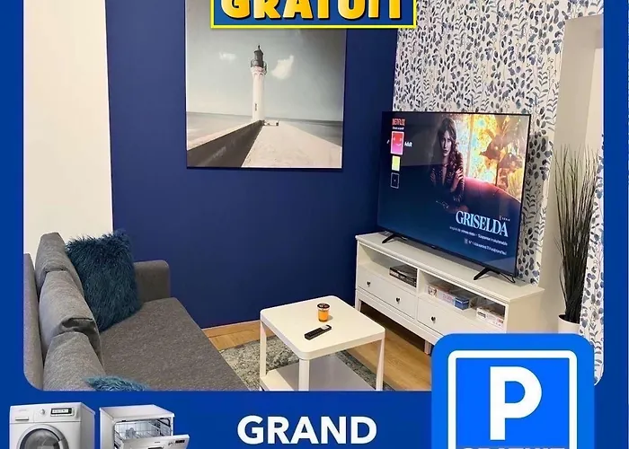 24 Chic & Cosy Grand Appart 88M2 Parking Gratuit Hypercentre Netflix