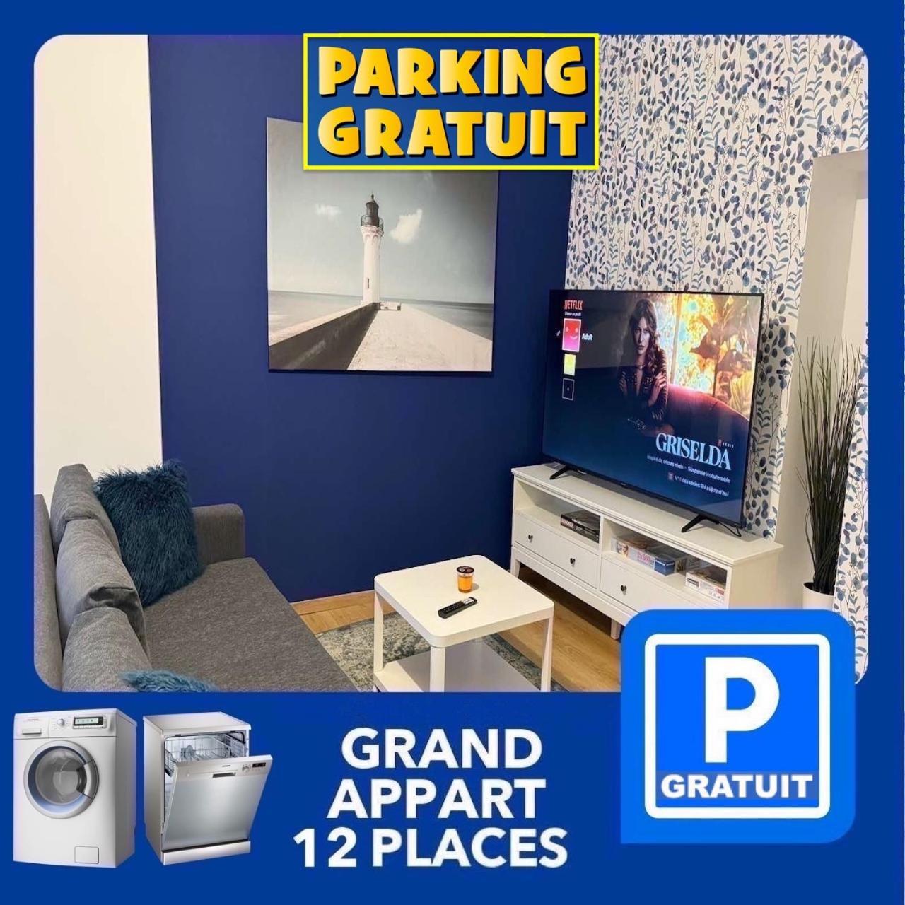 Apartment 24 Chic & Cosy Grand 88m2 Parking Gratuit Hypercentre Netflix Saint-Etienne (Loire)